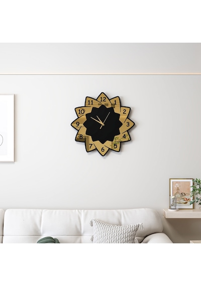 Prestige Duvar Saati Siyah Gold Siyah - Gold