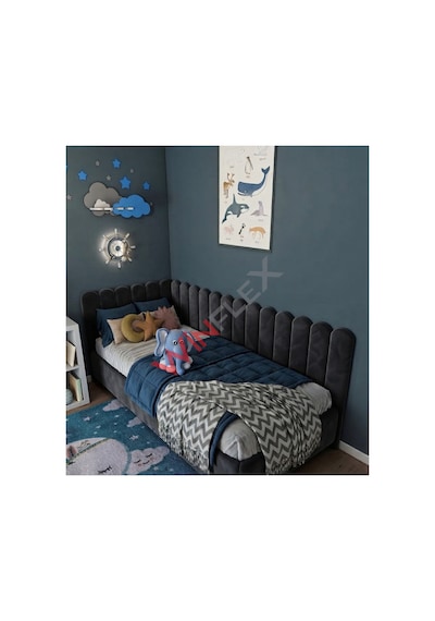 Winflex Yatak Başlık ,duvar Ve Oda Dekorasyon Panel 10adet- 15x100cm Antrasit 100 x 150 CM