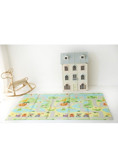 Bebebao Doğa Keşif Yolu İle Minik Kaşifler Gökyüzü ve Dağ Rotaları Katlanabilir Oyun Matı 200x130x1 CM