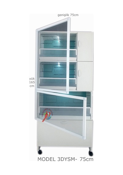 İstanbul Kafes Model 3Dys Pvc Kuş Dolabı