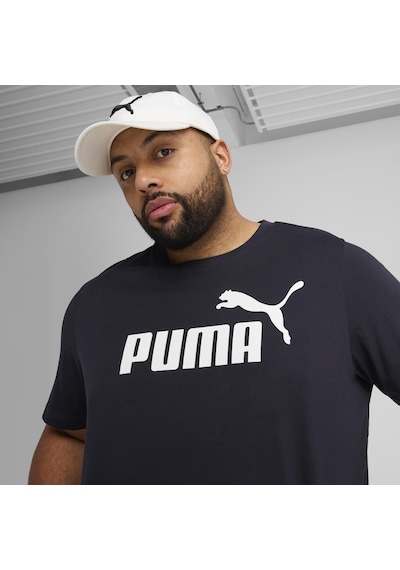 Puma Ess No. 1 Logo Tee Erkek Yetişkin T-shirt Lacivert