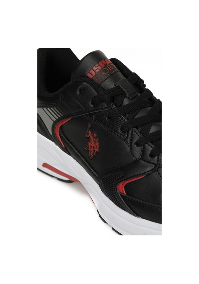 U.s. Polo Assn. Felıx Glb 4pr Siyah Erkek Sneaker Siyah-kırmızı Siyah - Kırmızı