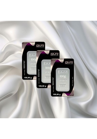 Leva Gold 100 Gr Gmr Gümüş Külçe 3 Adet
