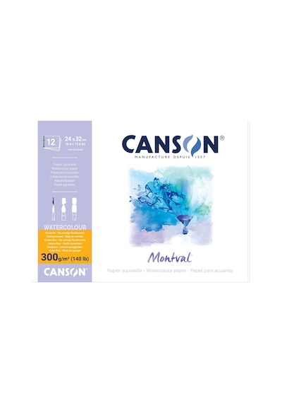Canson Montval Sulu Boya Blok Pad Canmontv 12 Sy 24X32 300 Gr