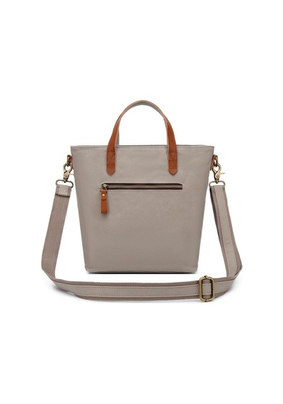 Kanvas Kumaş Kadın Çantası Elden Tutmalı Smart Bags 1328 Gri