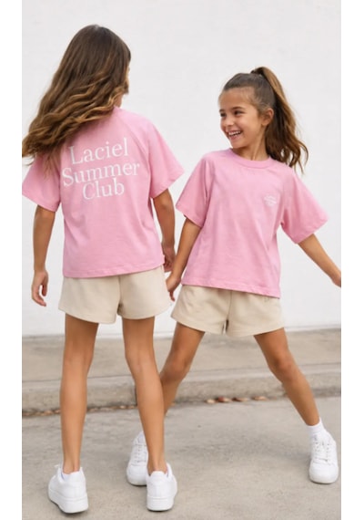 Baby Lory Kids Store Koyu Pembe T-shirt Ve Şortlu Takım