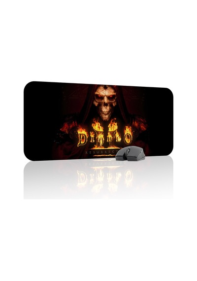 Diablo Kaymaz Dikişli Kauçuk Oyuncu Mousepad V5 - 70x30 Xl Gaming Mouse Pad Fare Altlığı