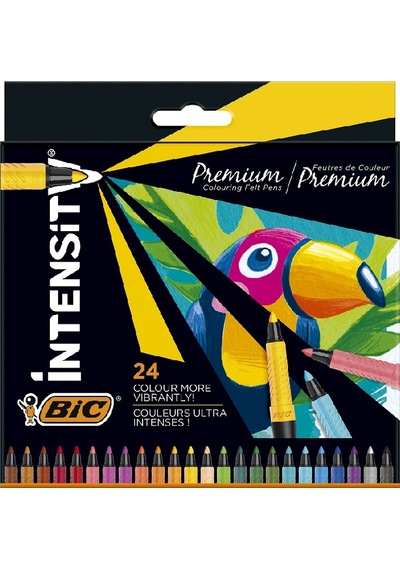 Bic Intensıty 24 Renk Keçe Uçlu Kalem Fıne 3806080