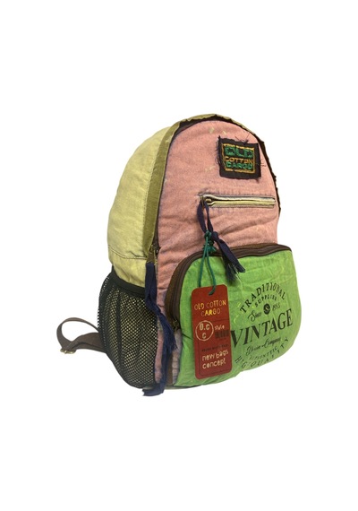 Old Cotton Cargo Kaliteli Tek Bölmeli Vintage Disayn Günlük Gezi Okul Sırt Çantası North Dakato Bag Brand 30x43cm Pembe