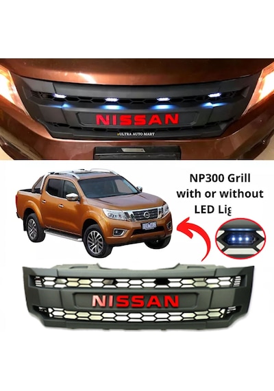 Nissan Navara Ön Panjur Izgara Np300 Ledli 2015-2020 Arası