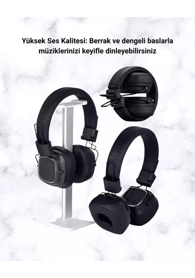Renkli Işık Efektli Bluetooth 5.3 Müzik Kulaklığı Yeni Nesil 1