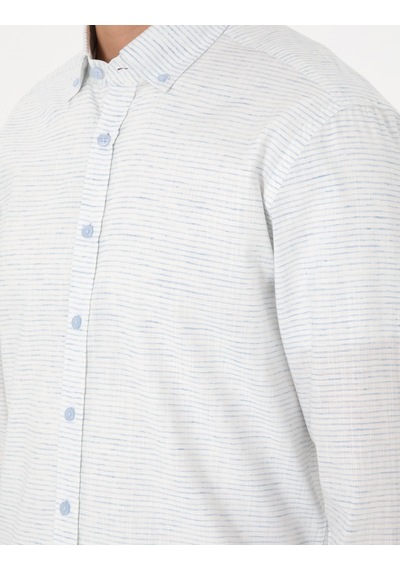Pierre Cardin Erkek Mavi Gömlek Desenli 50307171-vr036 Mavi