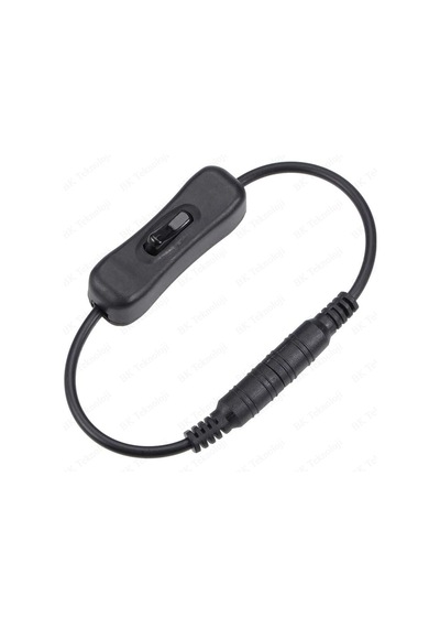 Açma Kapama Anahtarlı Dc 5.5x2.1 Mm Dişi-erkek Güç Kablosu