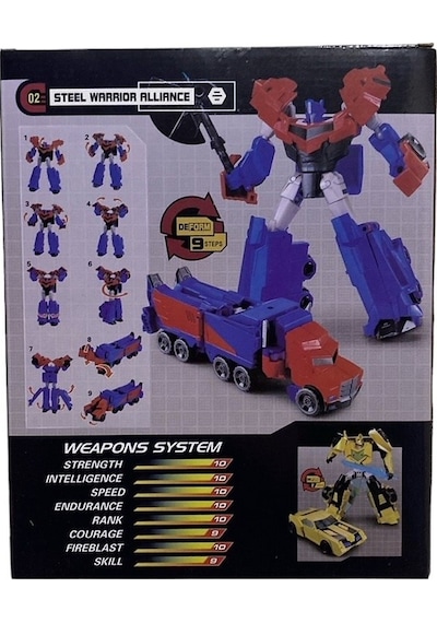 9 Adımda Dönüşen Robot 20 CM 9141