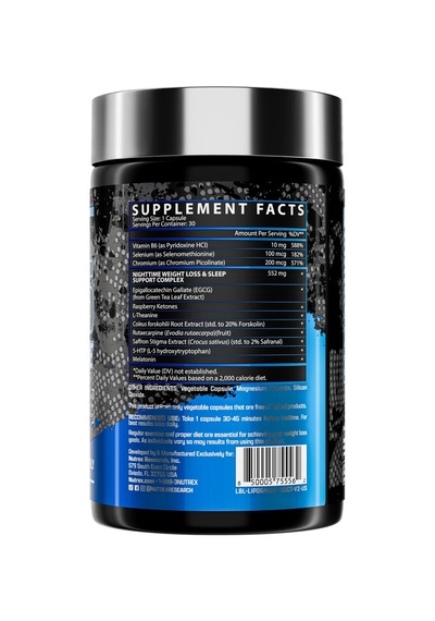 Lıpo6 Nighttıme Weıght Loss & Sleep Support 30 Capsles