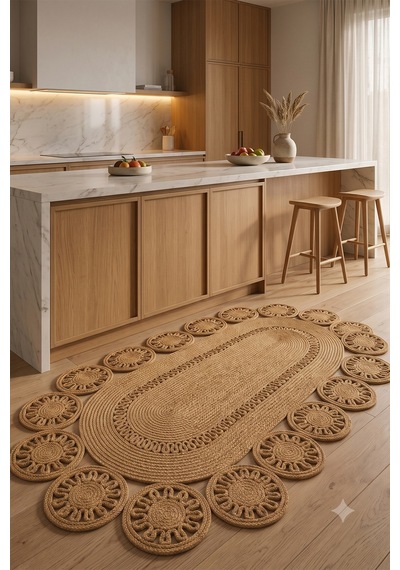 Jüt Hasır Oval Kilim Dekoratif Örgü Model Halı Salon Oturma Odası Mutfak Koridor Yatak Odası Banyo Balkon Yolluk Bohem Ev Dekoru 244hasırbambu Jüt Hasır Oval Kilim Dekoratif Örgü Model Halı Salon Oturma Odası Mutfak Koridor Yatak Odası Banyo Balkon Yolluk Bohem Ev Dekoru 244hasırbambu