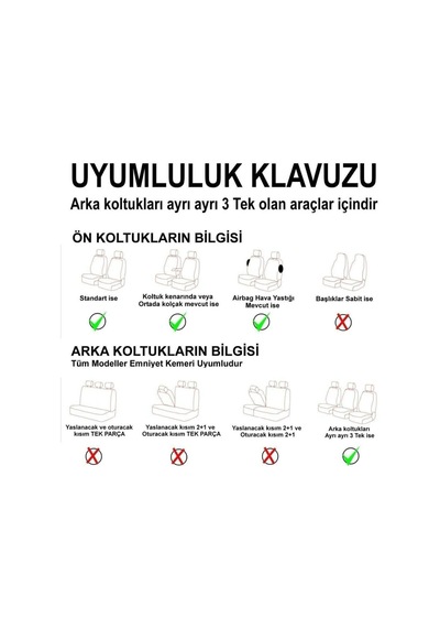 Citroen Berlingo İle Uyumlu 3 Tekli Lüx Deri Oto Koltuk Kılıfı Ön Arka Takım Safir Siyah Beyaz Genel