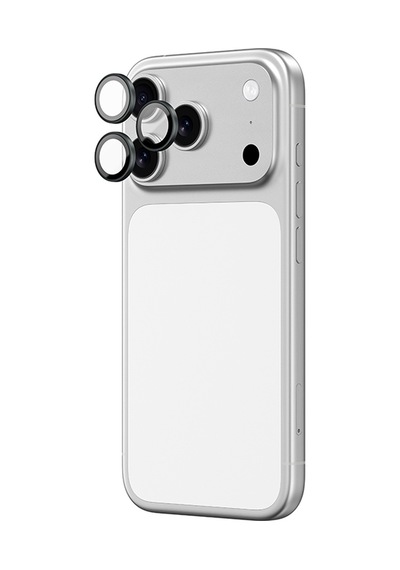 Apple Uyumlu iPhone 17 Pro Amazingthing Anti Reflective Kamera Lens Koruyucu Uygulama Aparatlı Siyah