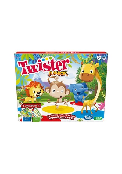 Twister Junior Oyunu, Hayvan Macerası 2 Taraflı Mat, 2 Oyun 1 Arada