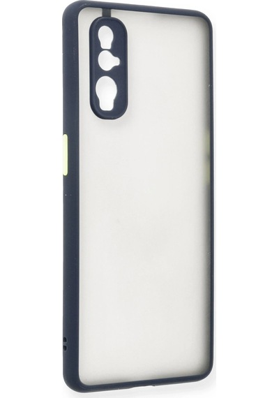 Gld-spt- Newface Oppo Find X2 Kılıf Montreal Silikon Kapak - Lacivert