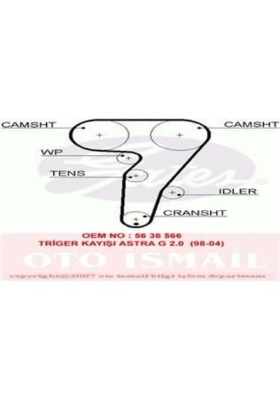 GATES 5429XS TRIGER EKSANTRIK KAYISI MAREA BRAVA BRAVO PUNTO 1.8
