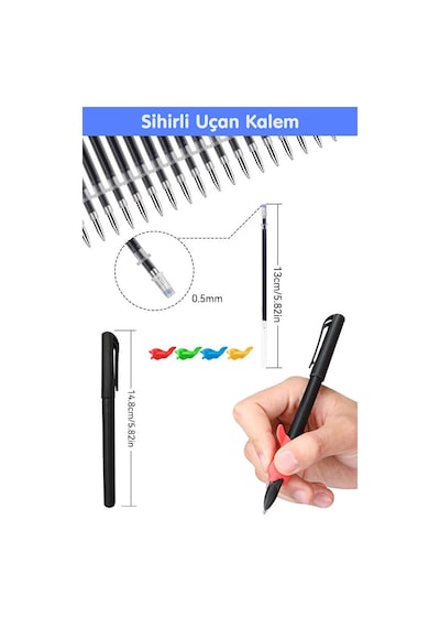 Alfabe Yazı Kitabı Sihirli Uçan Kalemli Oluklu (Kabartmalı) Yazmayı Kolayca Öğreten Kitap Dikkat Atölyesi Yayınları