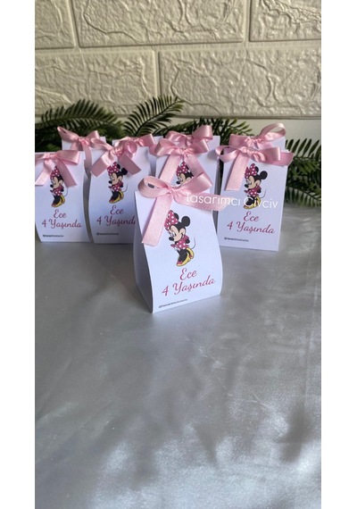 Bernami Biblo Pinterest Minnie Mouse Pembe Mum Hediyelik, Doğum Günü Bebek Hediyeliği 6 Adet