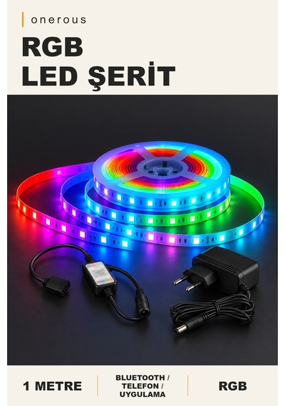 Onerous 1 M Rgb Led Şerit, Bluetooth