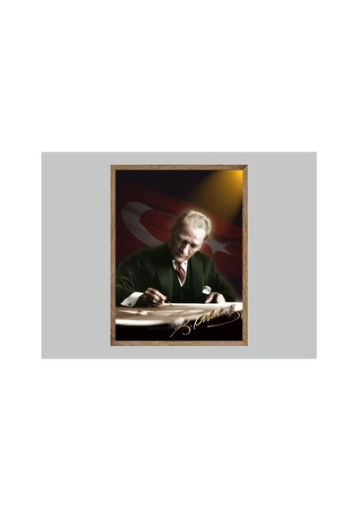 Poster Atatürk Tablosu Yüksek Kalite Tek Parça Ahşap Ceviz Eskitme Çerçeveli Çok Renkli - 815200210 Çok Renkli Poster Atatürk Tablosu Yüksek Kalite Tek Parça Ahşap Ceviz Eskitme Çerçeveli Çok Renkli - 815200210 Çok Renkli