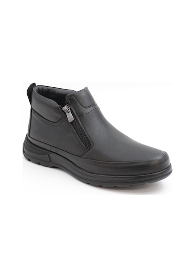 Nesilshoes Nesil Shoes Showmen 241-1 Siyah Hakiki Deri Kürklü Erkek Bot