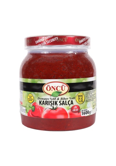 Öncü Karışık Salça 1,6 Kg - Yemeklere Lezzet Ve Renk Katan Pratik Salça - 4 Adet Tarı