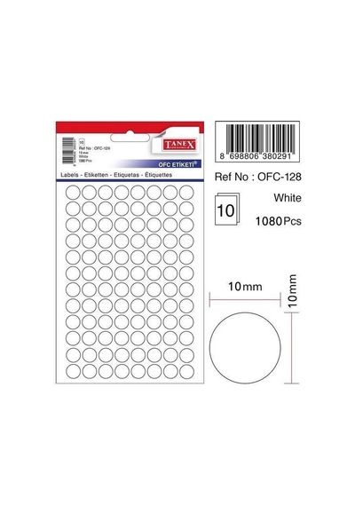 Tanex Ofc-128 Beyaz Ofis Etiketi Diğer