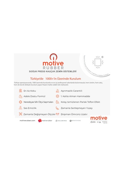 Motive Rubber Soğuk Pres Majör Space Grey 100x100 cm Kauçuk Zemin