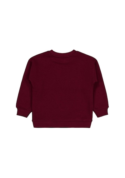 Civil Girls Posıtıvıty Baskılı 2-5 Yaş Sweatshirt - Bordo
