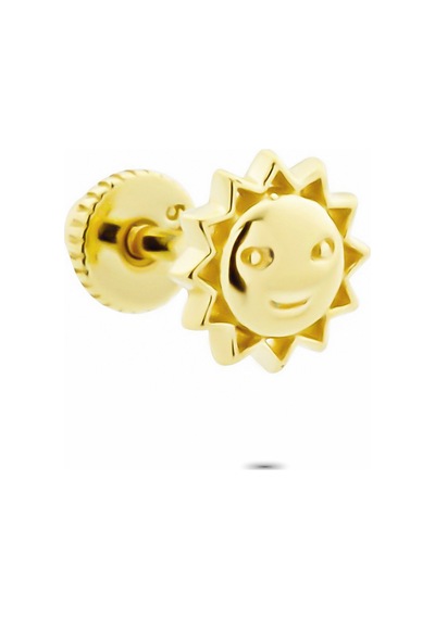 Glorria Altın Güneş Helix Piercing Sarı