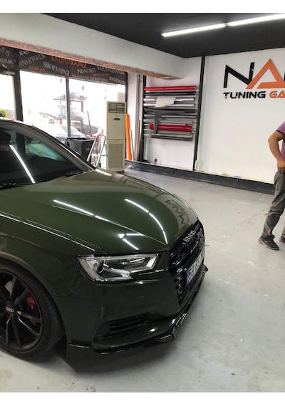 Audi A3 Lip 2013-2016 8v Hb Sedan Ön Lip Piano Black