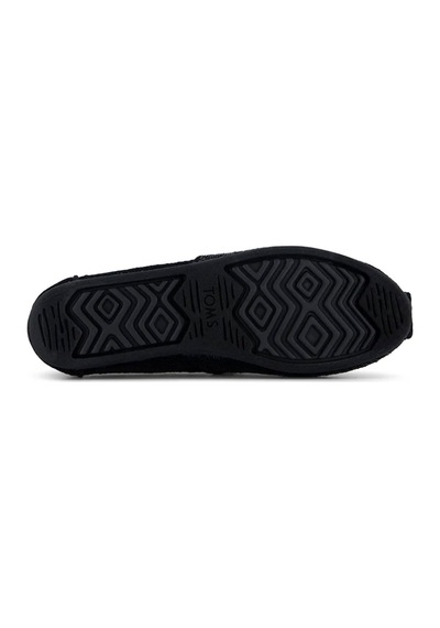 10022614 Black Metallic Sequins Babet Kadın 10022607 10022614 Toms Alpargata Classic 10022614 Black Metallic Sequins