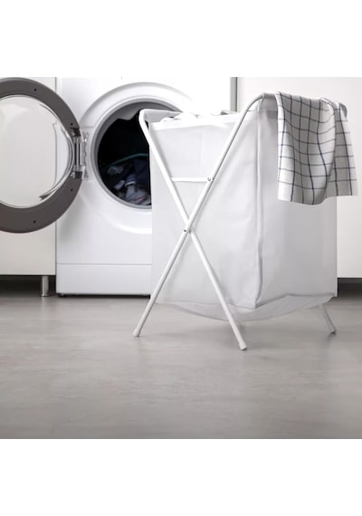 Ikea Jäll Çamaşır Sepeti, Beyaz, 50 Litre 236741499 Beyaz