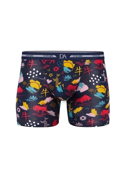 Doreanse Erkek Memox Baskılı Modal Normal Paça Renkli Boxer 1849 Çok Renkli