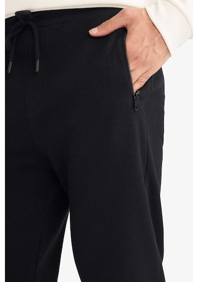 Defacto Regular Fit Beli Bağcıklı Düz Paça Eşofman Altı F0965ax25aubk81 Siyah-bk81