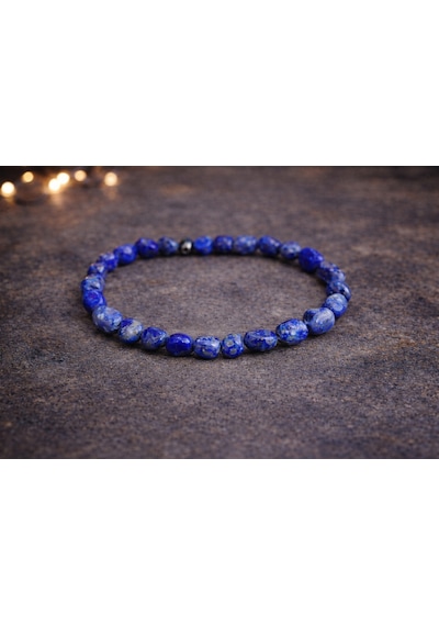 Lapis Lazuli Amorf Kesim Bileklik Çok Renkli