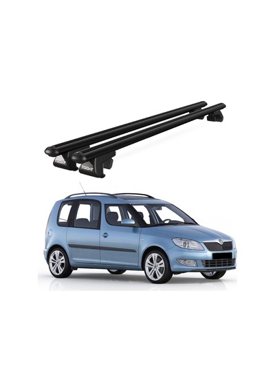 Venüs Skoda Roomster Scout 2007-2015 Uyumlu Siyah Ara Atkı Port Bagaj Tavan Barı