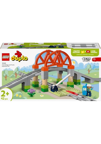 LEGO® DUPLO® Kasabası Tren Köprüsü ve Rayları Ek Macera Seti 10426 - 2 Yaş ve Üzeri Çocuklar İçin Eğitici Oyuncak Yapım Seti (42 Parça)