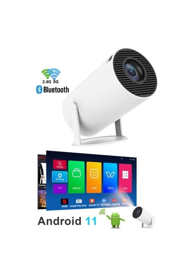 Torima Hy300t Lite Projektör Bluetooth Android 11 Akıllı Wifi