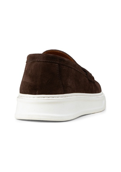 Deery Hakiki Süet Kahverengi Erkek Loafer Ayakkabı - 02043mkhvp01 Kahverengi