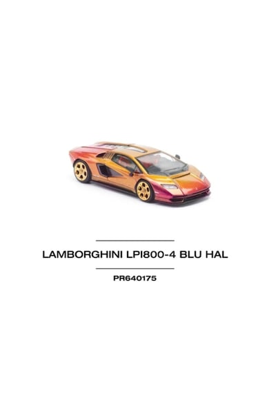 Pop Race Lamborghını Countach Lp 800-4 Blu Hal - 175 Resimdeki Renk