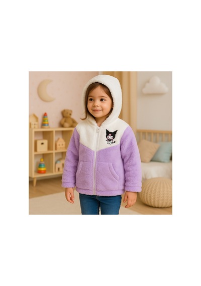 Uğur Bebe Kuromi Desenli, Kapüşonlu, Fermuarlı, Çift Cepli Yumuşak Pelüş Hırka Sıcacık Ve Rahat Çocuk Montu Çok Renkli Çok Renkli Uğur Bebe Kuromi Desenli, Kapüşonlu, Fermuarlı, Çift Cepli Yumuşak Pelüş Hırka Sıcacık Ve Rahat Çocuk Montu Çok Renkli Çok Renkli