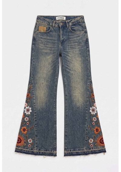 Kadın Tint 4w6-8 Flare Fit Komfort Kumaş Nakış Tasarım Denim Jean Kırmızı Kadın Tint 4w6-8 Flare Fit Komfort Kumaş Nakış Tasarım Denim Jean Kırmızı