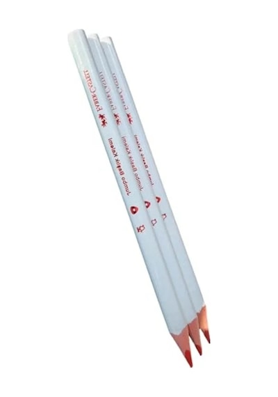 Kırmızı Renkli 3'lü Jumbo Üçgen Kalem Seti 124-Pembe