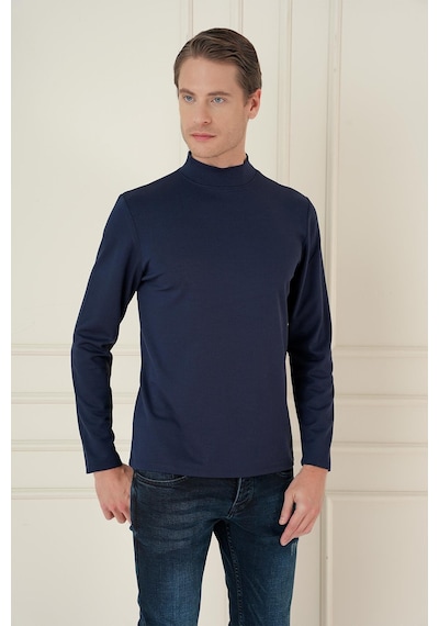 Efor Ts 894 Slim Fit Lacivert Spor T-shirt Lacivert